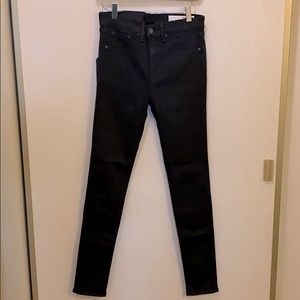 Rag & Bone High Rise Skinny Jeans Black Sz 29